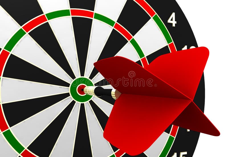 Dartboard and flying