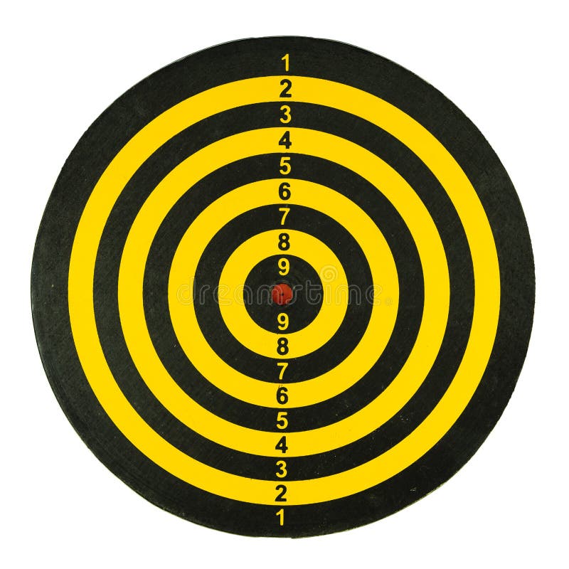 Dartboard op witte achtergrond stock foto's Dartboard op witte achtergrond stock foto's