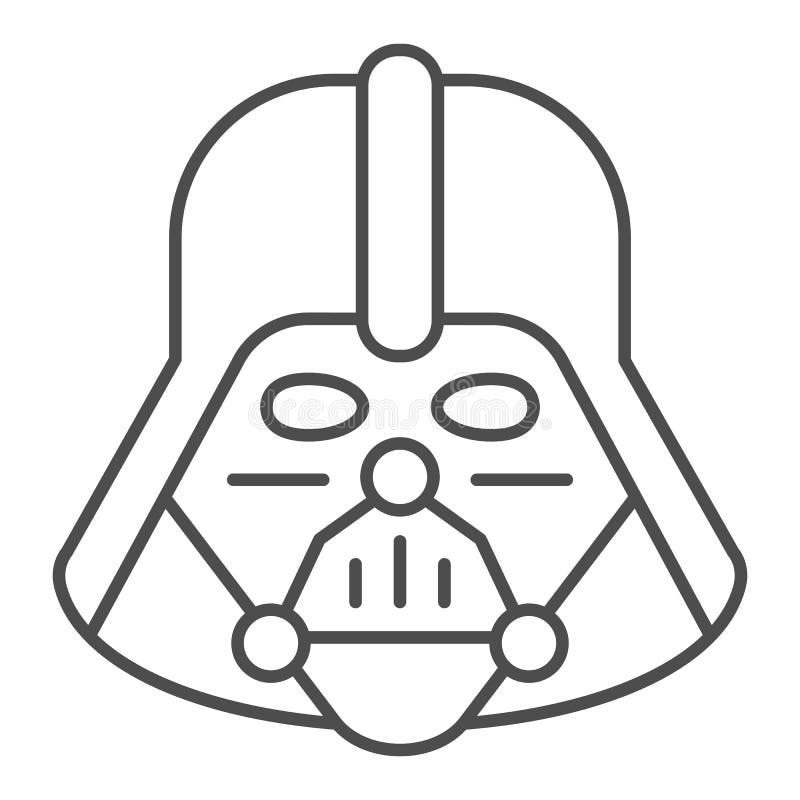 darth vader helmet vector