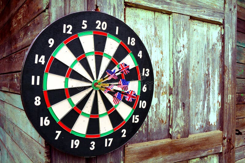 Darts with arrows royalty free stock photos