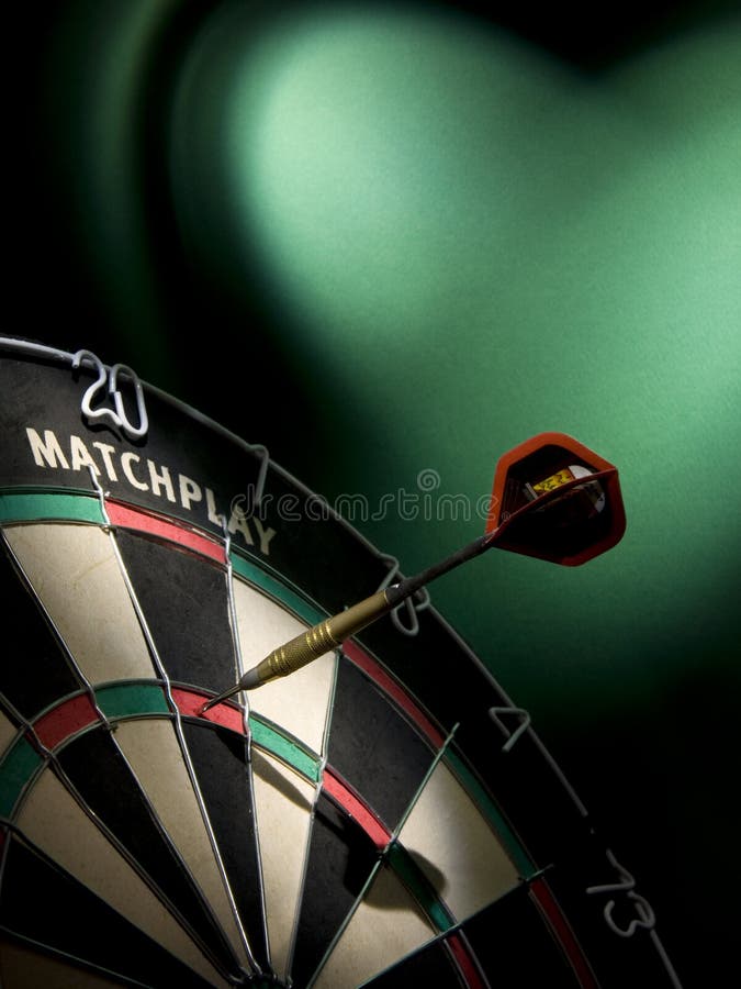 Darts game stock image