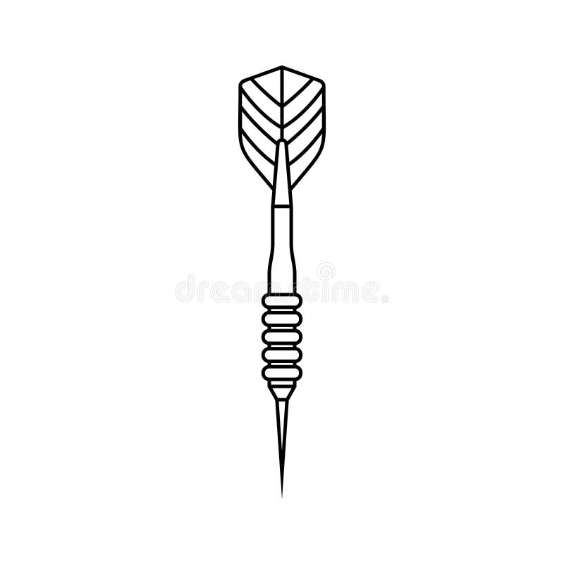 Darts Icon Vector. Dart Illustration Sign. Accuracy Symbol