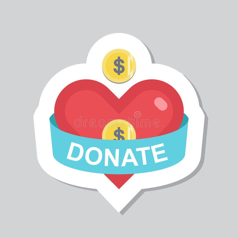 Daruje guzika i majcheru ilustracja wektor