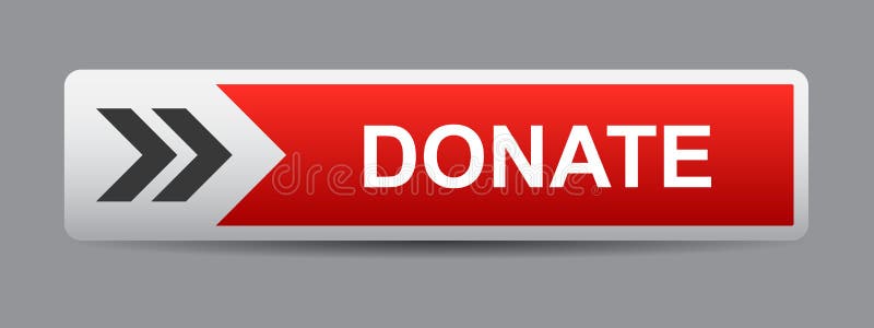 Daruje teraz guzika ilustracja wektor