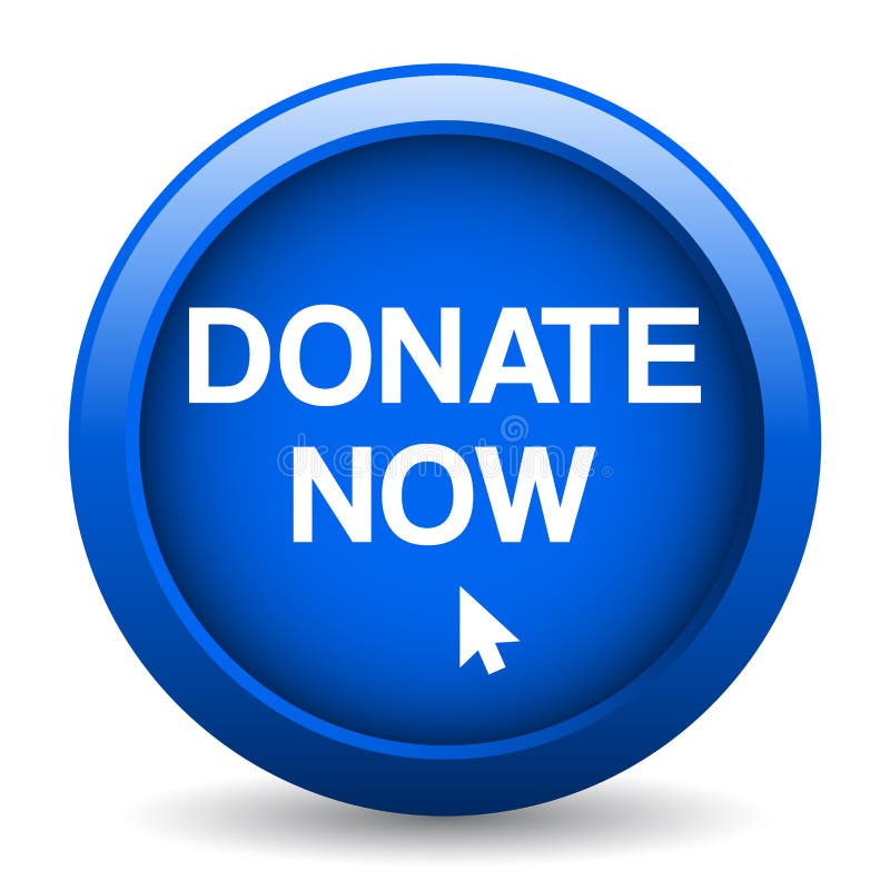 Przycisk Przekaż darowiznę teraz royalty ilustracja