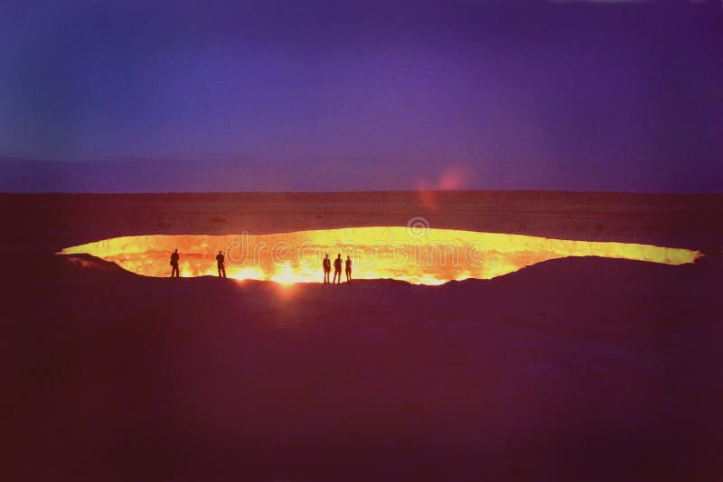 Il luogo, conosciuto come cancelli da inferno, si trova da deserto.