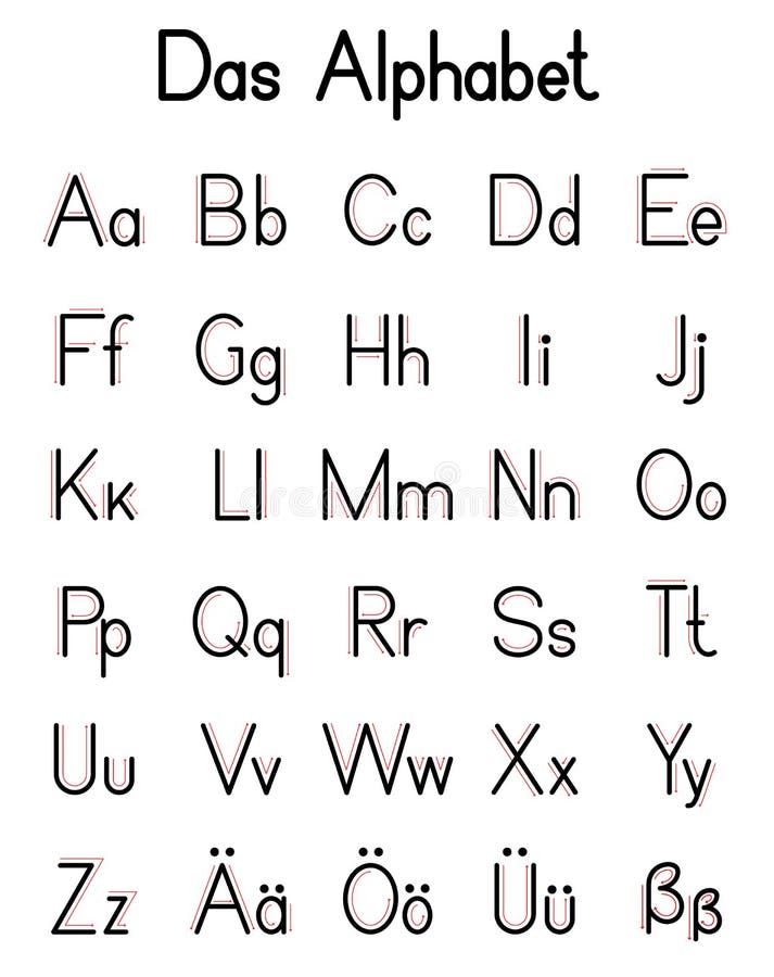 German Alphabet Printable