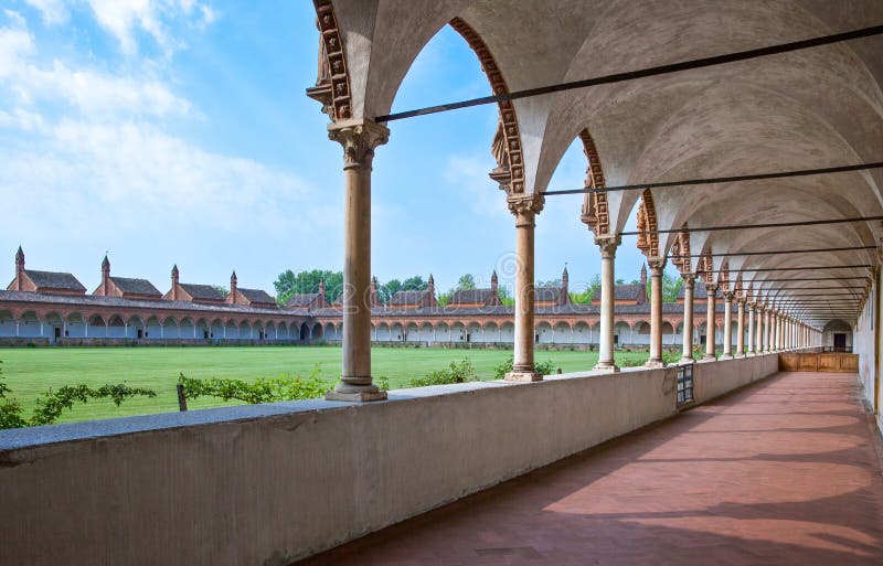 Das Charterhouse von Pavia stockfotos Das Charterhouse von Pavia stockfotos