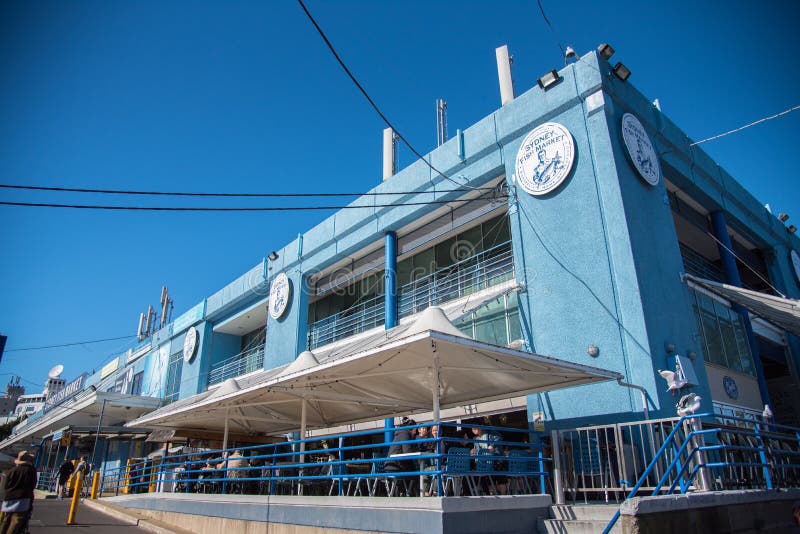 Das Fassadengebäude von Sydney Fish Market ist, Fischmarkt enthält einen arbeitenden Fischereihafen, Großhandels-, neuen Meeresfr stockbild Das Fassadengebäude von Sydney Fish Market ist, Fischmarkt enthält einen arbeitenden Fischereihafen, Großhandels-, neuen Meeresfr stockbild
