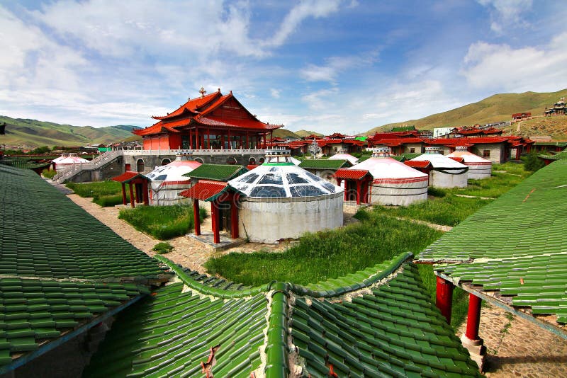Das Ger-Lager bei Ulaanbaatar, Mongolei
