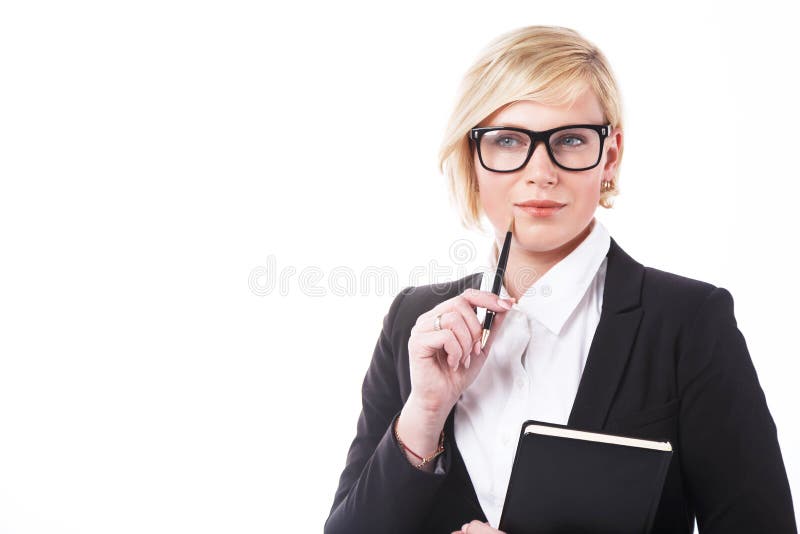 Das intelligente Businesslady stockbilder Das intelligente Businesslady stockbilder