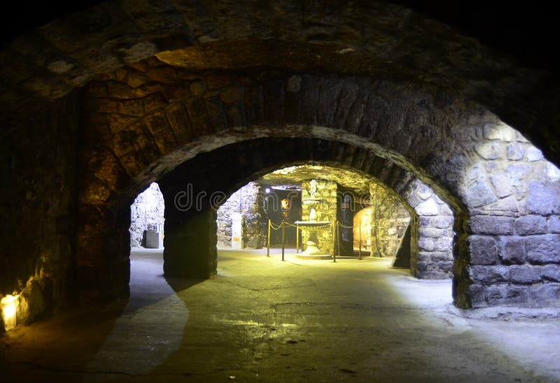 Das Labyrinth von Buda Castle lizenzfreies stockfoto Das Labyrinth von Buda Castle lizenzfreies stockfoto
