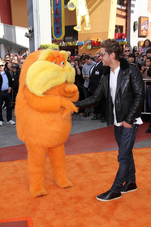 Lorax and Zac Efron at the Dr. Seuss' The Lorax Premiere, Universal Studios, Universal City, CA 02-19-12. Lorax and Zac Efron at the Dr. Seuss' The Lorax Premiere, Universal Studios, Universal City, CA 02-19-12