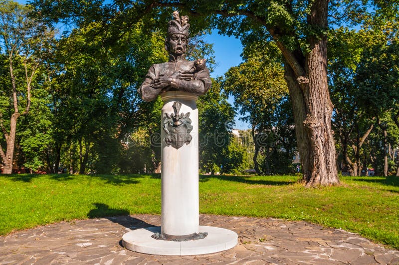 Das Monument zum Hetman Ivan Mazepa stockbilder Das Monument zum Hetman Ivan Mazepa stockbilder