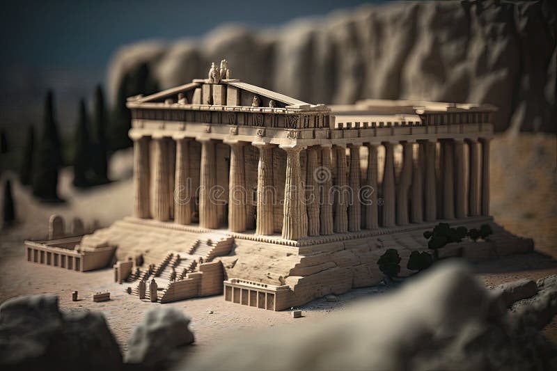 Das Parthenon in Griechenland : eine Miniaturwelt. generative Hilfe