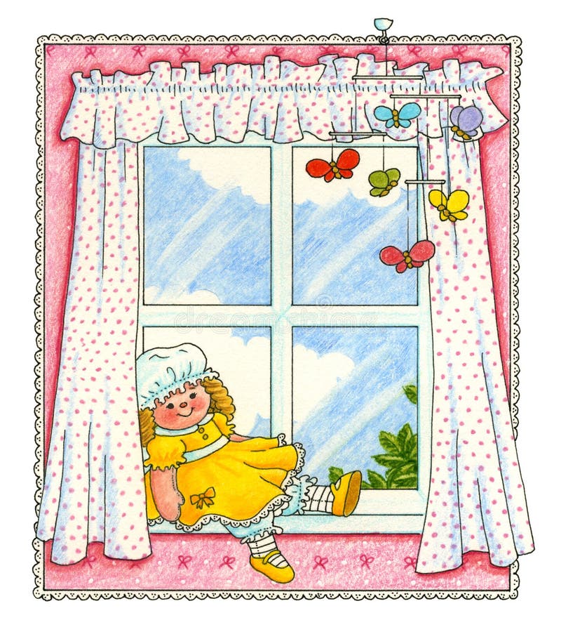 Das Schlafzimmer Der Kinder Stock Abbildung - Illustration von kindheit