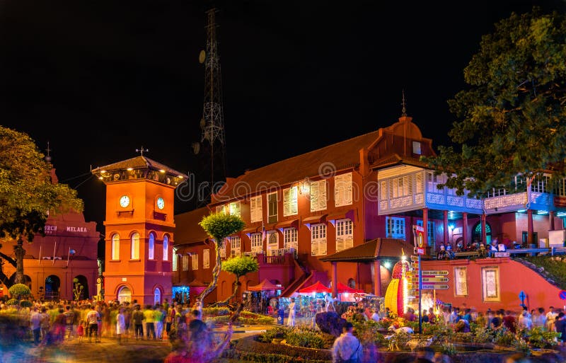 Das Stadthuys, eine historische Struktur in Malakka, Malaysia lizenzfreie stockbilder Das Stadthuys, eine historische Struktur in Malakka, Malaysia lizenzfreie stockbilder