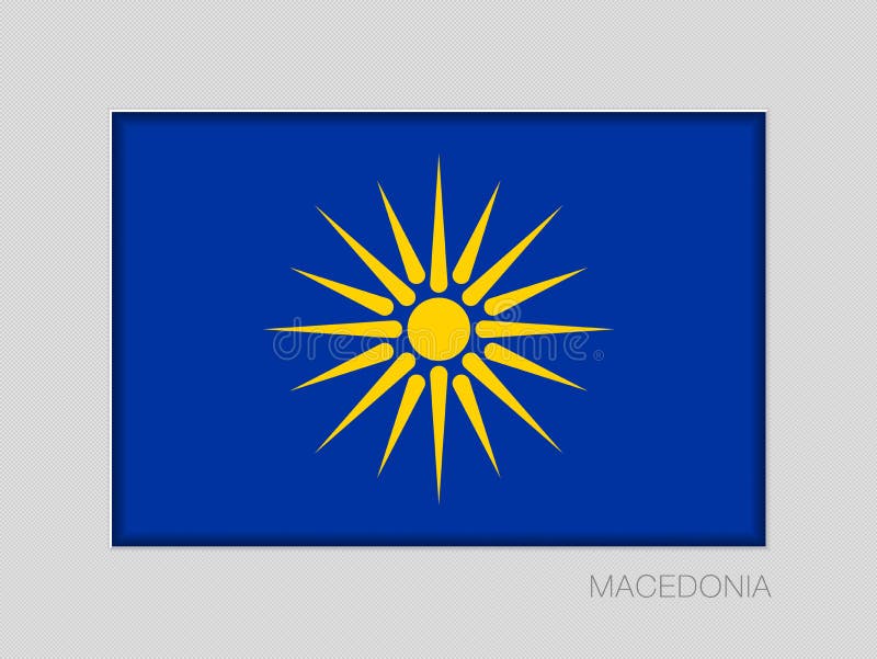 Das Vergina Sun Mazedonische Flaggen-nicht offizielle Version Nationales en stock abbildung Das Vergina Sun Mazedonische Flaggen-nicht offizielle Version Nationales en stock abbildung
