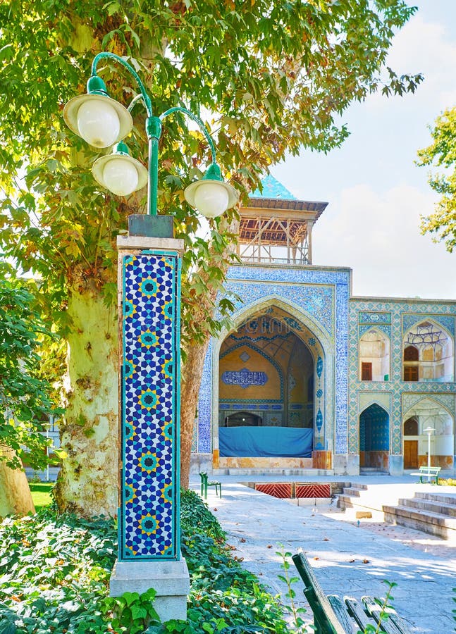 Das vier Gärten madraseh, Isfahan, der Iran stockbild Das vier Gärten madraseh, Isfahan, der Iran stockbild