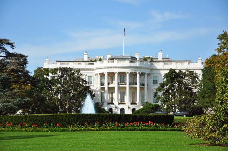 Das Weiße Haus, Washington DC Stockbild - Bild von haus ...