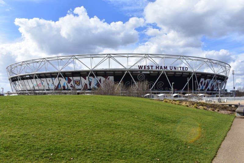 Das West Ham Fußballstadion stockfoto Das West Ham Fußballstadion stockfoto