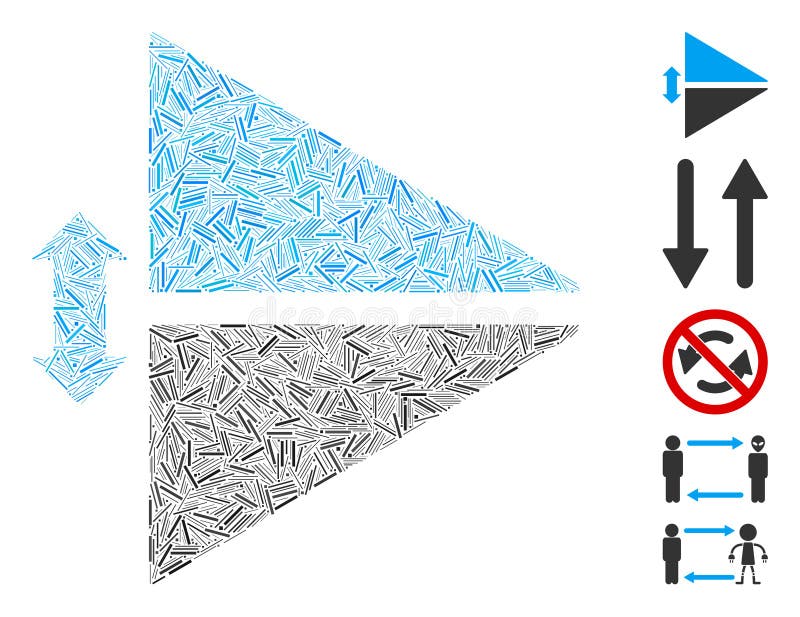 Dash Collage Flip Vertically royalty free illustration