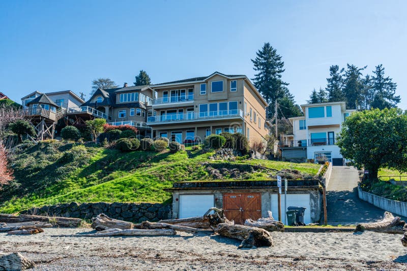 Dash Point View Homes stock photo. Image of washington 315565410