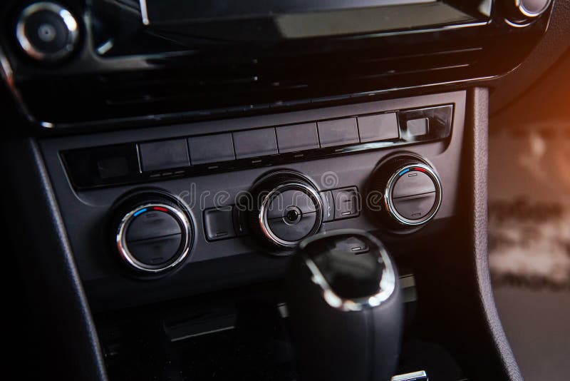 Dashboard, car interior stock photo. Image of auto, black 86254484