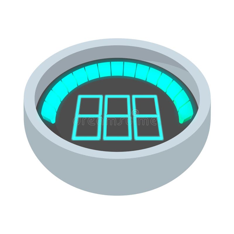 Dashboard Indicator Icon, Cartoon Style Stock Illustration