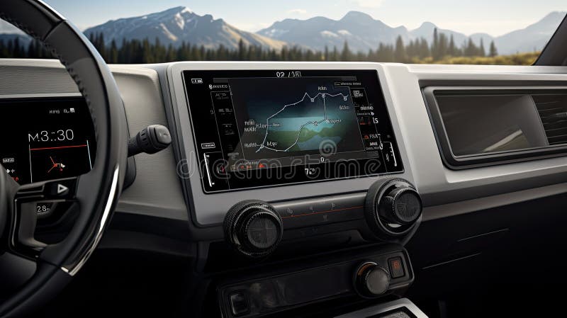 Dashboard rv technology stock illustration. Illustration of generated ...