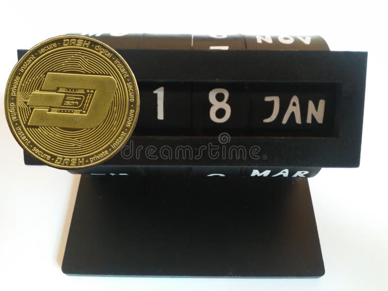 Dash with the date of his birthday, January 18, 2014 initially as Xcoin XCO begins to create its blocks on the Blockchain network. Dash with date marked on the calendar, birth and history of the cryptocurrency economy. Dash with the date of his birthday, January 18, 2014 initially as Xcoin XCO begins to create its blocks on the Blockchain network. Dash with date marked on the calendar, birth and history of the cryptocurrency economy