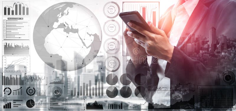 Data Analysis for Business and Finance Concept royalty free stock images