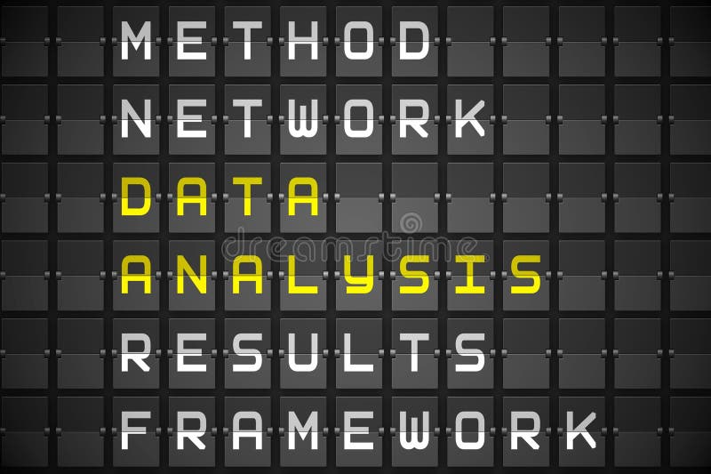 Data analysis buzzwords on digitally generated black mechanical board. Blockchain network analysis stock images, royalty-free photos and pictures
