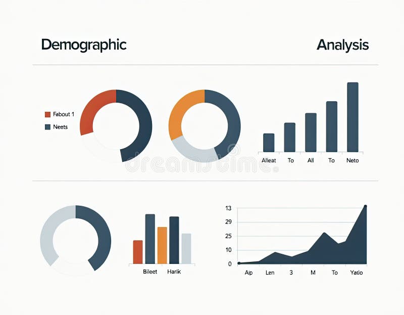 Data Analysis Charts Infographic with Pie and Bar Charts Stock ...