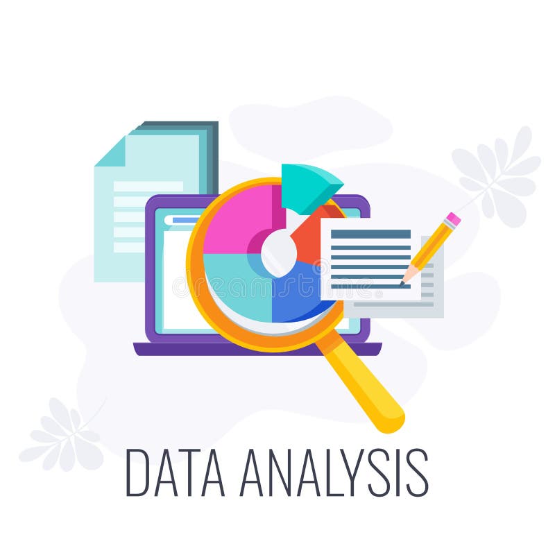 Analyze Definition Icon Stock Illustration