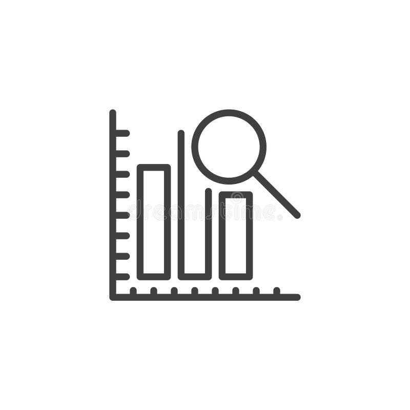 Data Analysis line icon vector illustration