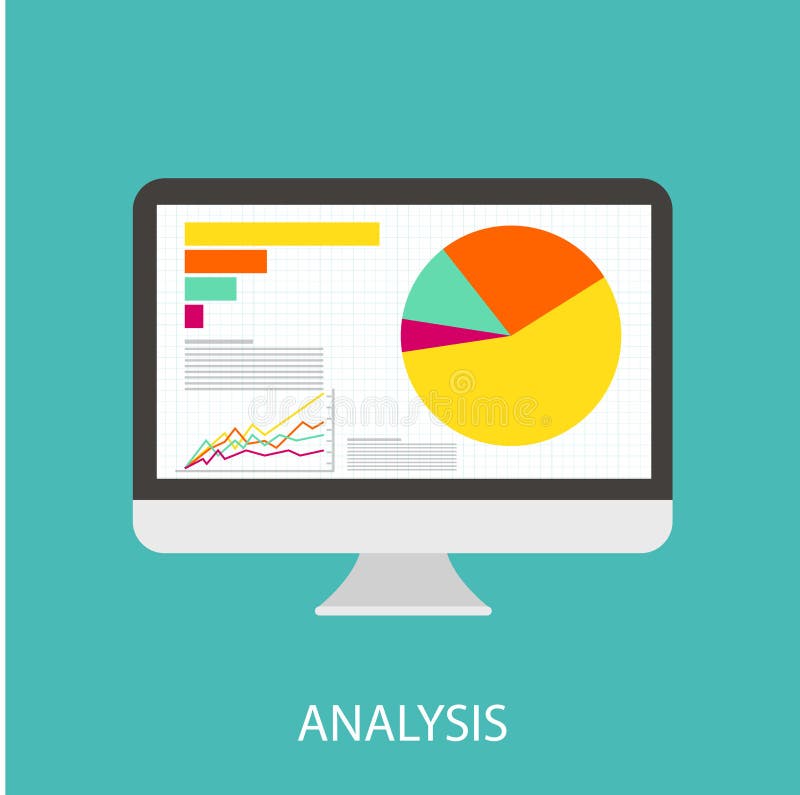 Data analysis stock vector. Illustration of chart, data - 65496828