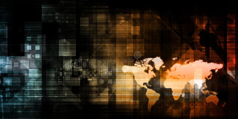 Data Analytics royalty free illustration