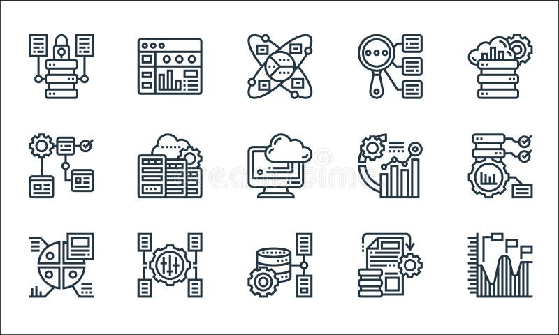 Bar Chart with Database Showing Concept Vector of Database Analysis ...