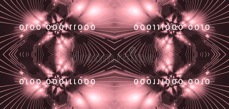 Data Binary Code 000111 Abstract stock illustration