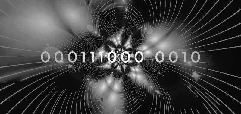 Data Binary Code 000111 Abstract stock illustration
