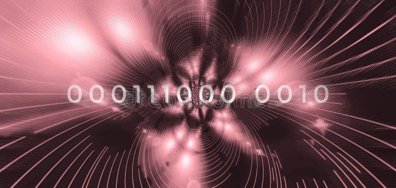 Data Binary Code 000111 Abstract royalty free illustration