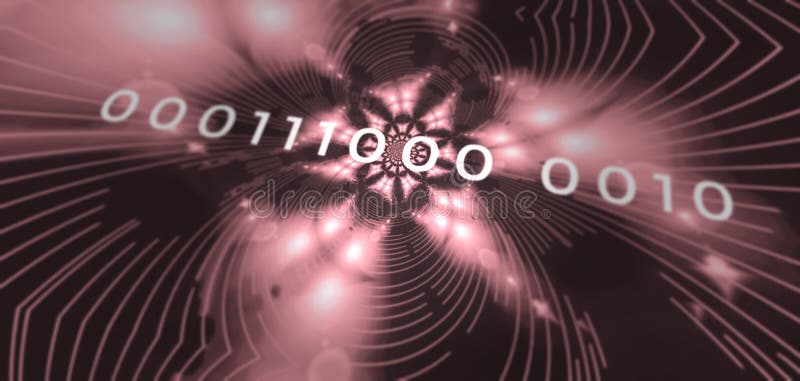 Data Binary Code 000111 Abstract royalty free illustration