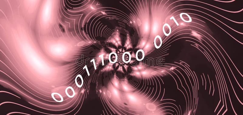 Data Binary Code 000111 Abstract royalty free illustration