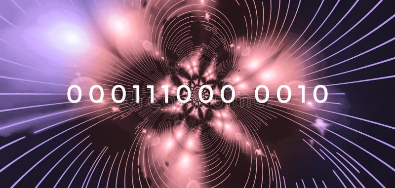 Data Binary Code 000111 Abstract vector illustration