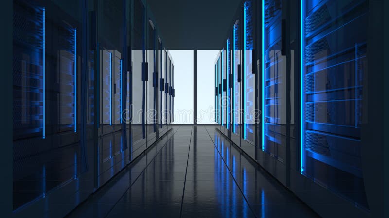 Data center stock illustration
