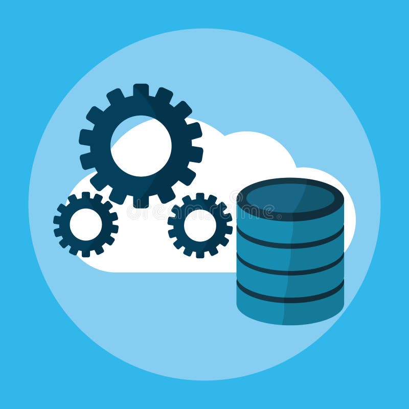 Data center technology stock illustration