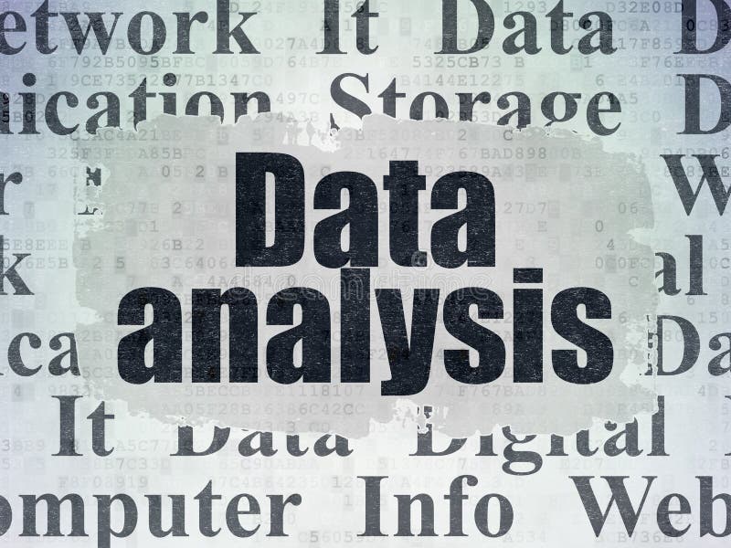 Data Concept: Data Analysis on Digital Data Paper Background Stock