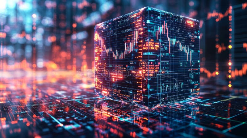 Data Cube royalty free illustration