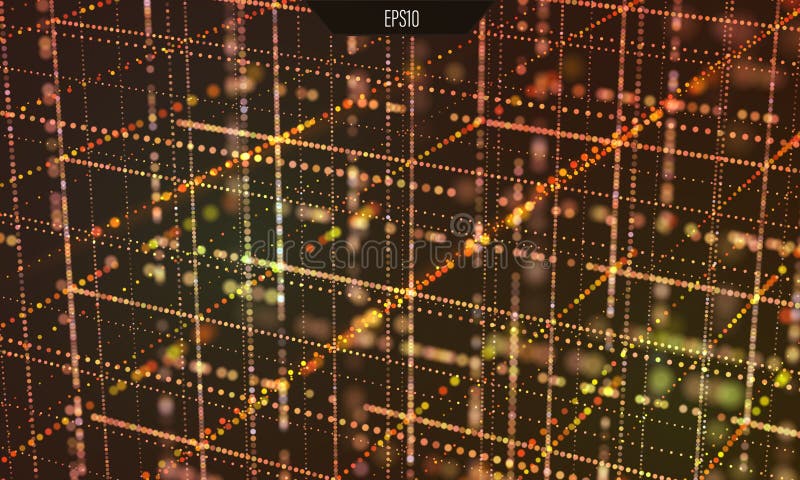 Data grid. Information technology. Cyber futurist background royalty free illustration Data grid. Information technology. Cyber futurist background royalty free illustration